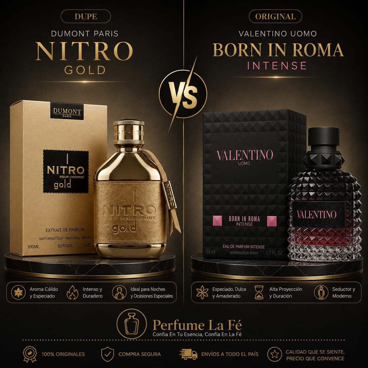 Dumont Paris Nitro Gold Men 100ml Extracto EDP